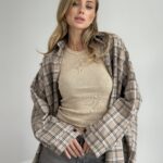 Подовжена картата сорочка