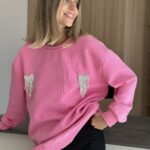Стильний світшот з блискучими серцями